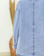 کت جین زاپدار زنانه کد h718_3