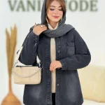 کت جین زنانه دو جیب کد h722