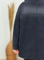 کت جین زنانه دو جیب کد h722 (2)_2