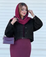 کت جین کوتاه زاپدار کد h719_2